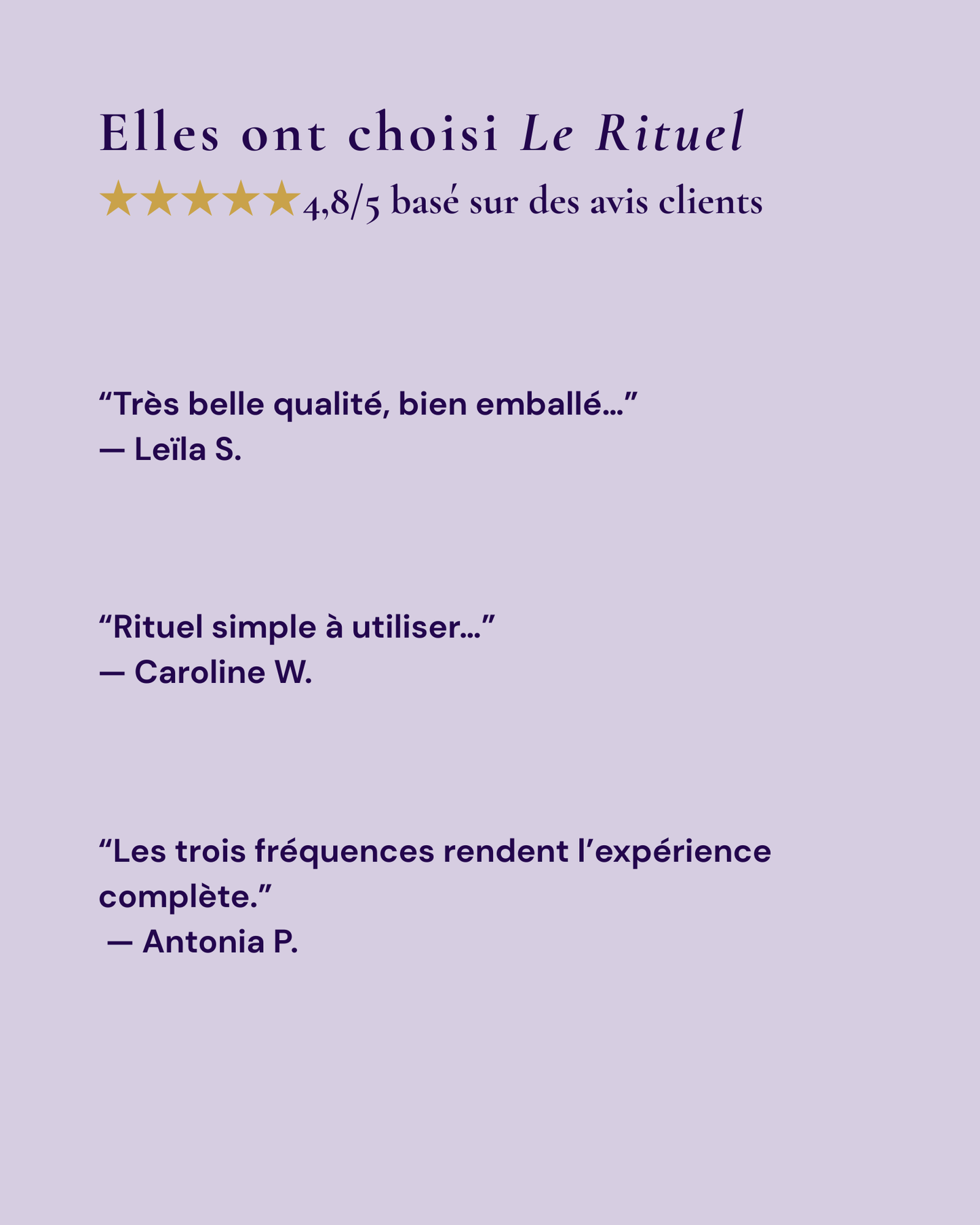 Rituel Trio Complet